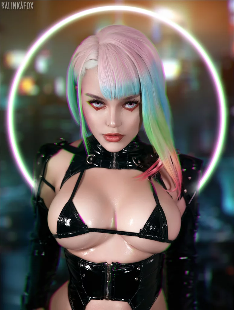 Косплей Люси из аниме по Cyberpunk 2077 от Kalinka Fox