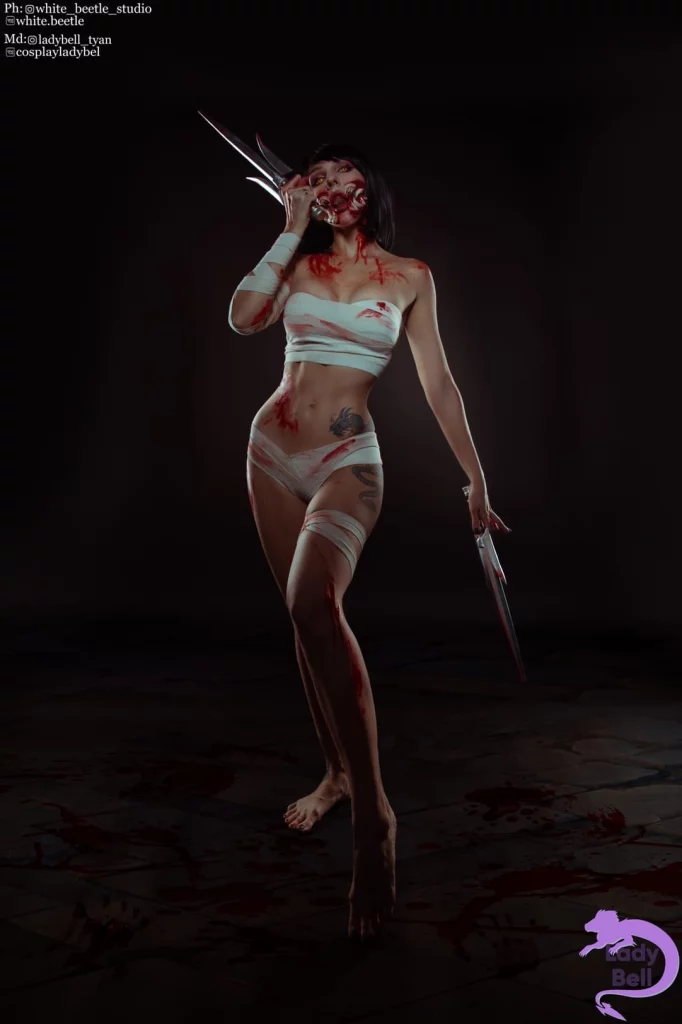 Косплей мутантки Mileena из Mortal Kombat 9 от Ladybell