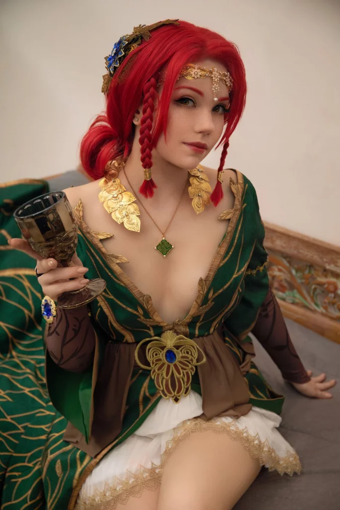 Косплей Triss Merigold z Mariboru из The Witcher 3: Wild Hunt от Caticornplay