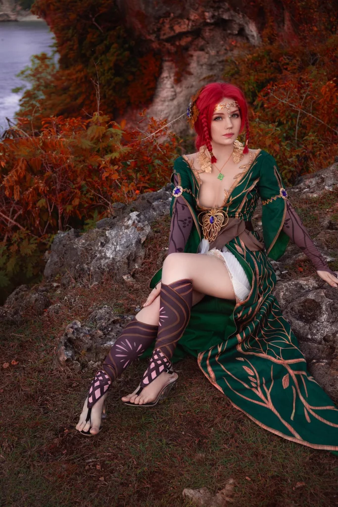 Косплей Triss Merigold z Mariboru из The Witcher 3: Wild Hunt от Caticornplay