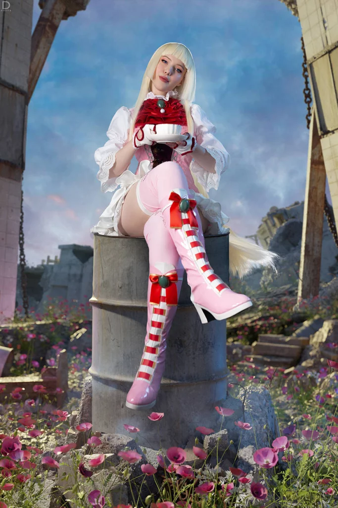 Косплей Lili и Nina из серии Tekken от Lada Lyumos и Lera Himera 