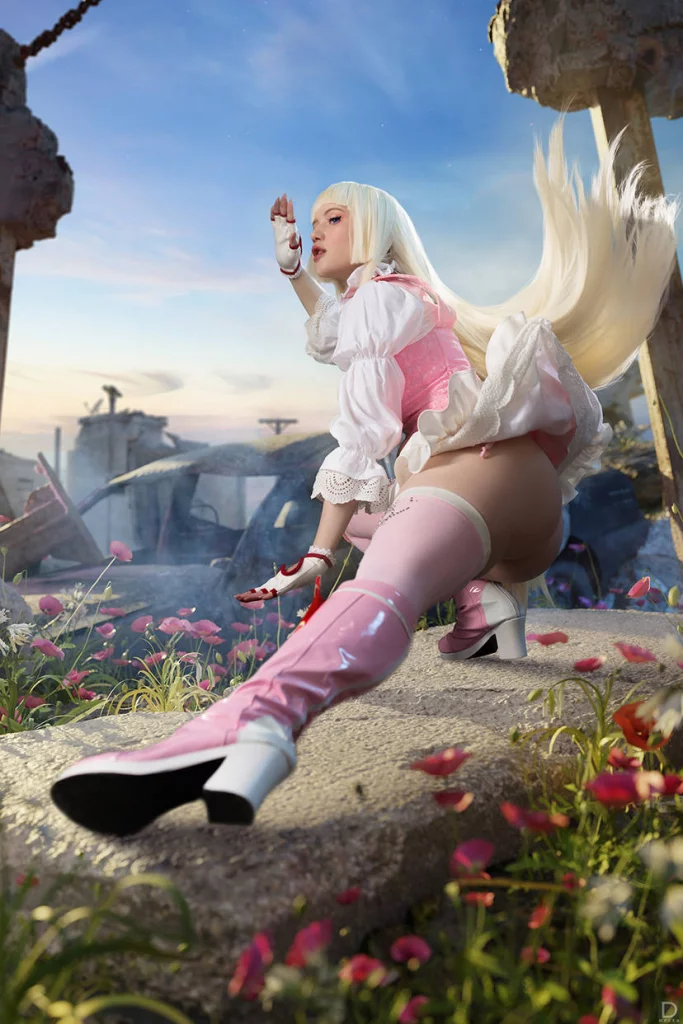 Косплей Lili и Nina из серии Tekken от Lada Lyumos и Lera Himera 