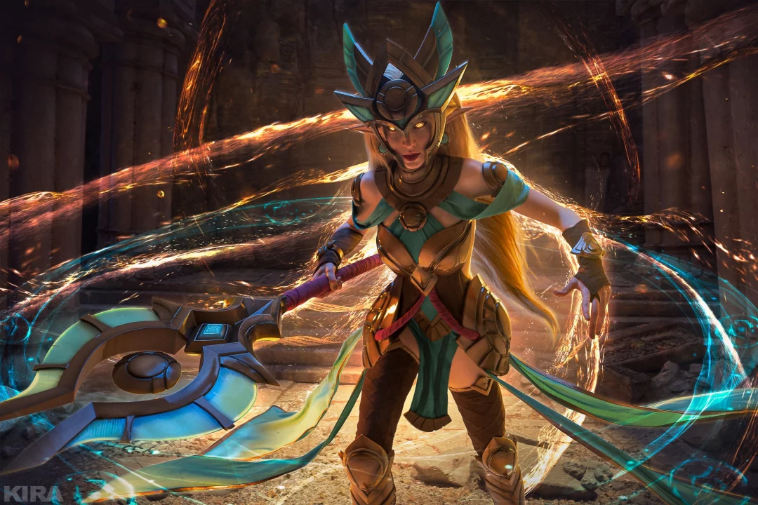 Косплей Janna в скине Guardin of the sands из League of Legends от Ulianna__m