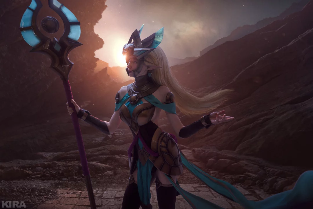 Косплей Janna в скине Guardin of the sands из League of Legends от Ulianna__m
