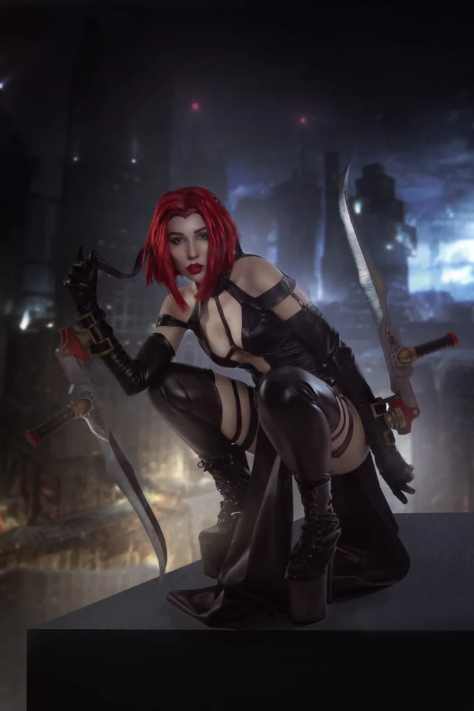 Косплей кровавой Rayne из BloodRayne 2 от Ladybell