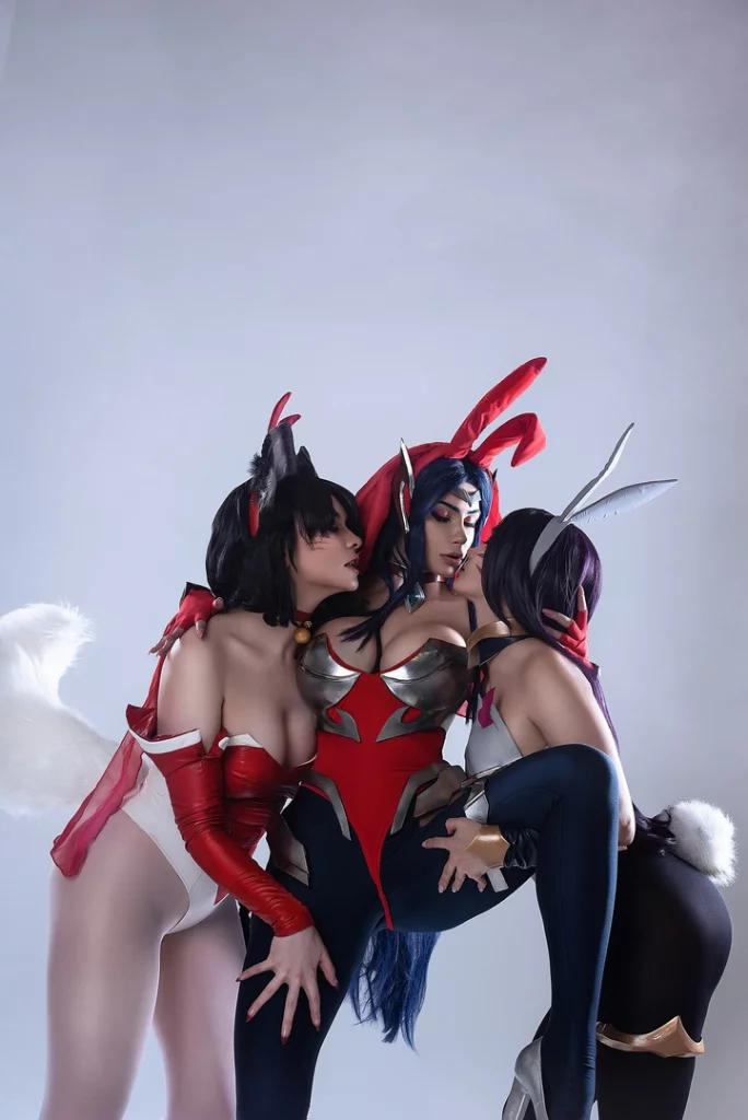 Косплей Ahri, Akali, Kaisa и Irelia из League Of Legends от Judaria, Xenyamorph, Alice01 и Oichi 4
