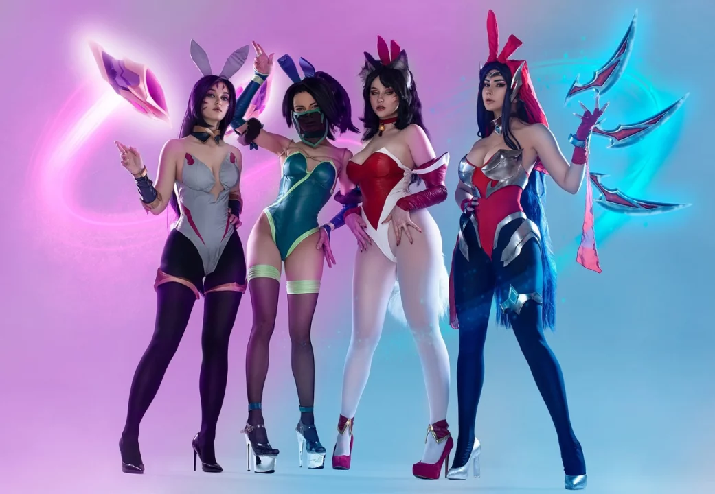 Косплей Ahri, Akali, Kaisa и Irelia из League Of Legends от Judaria, Xenyamorph, Alice01 и Oichi 8