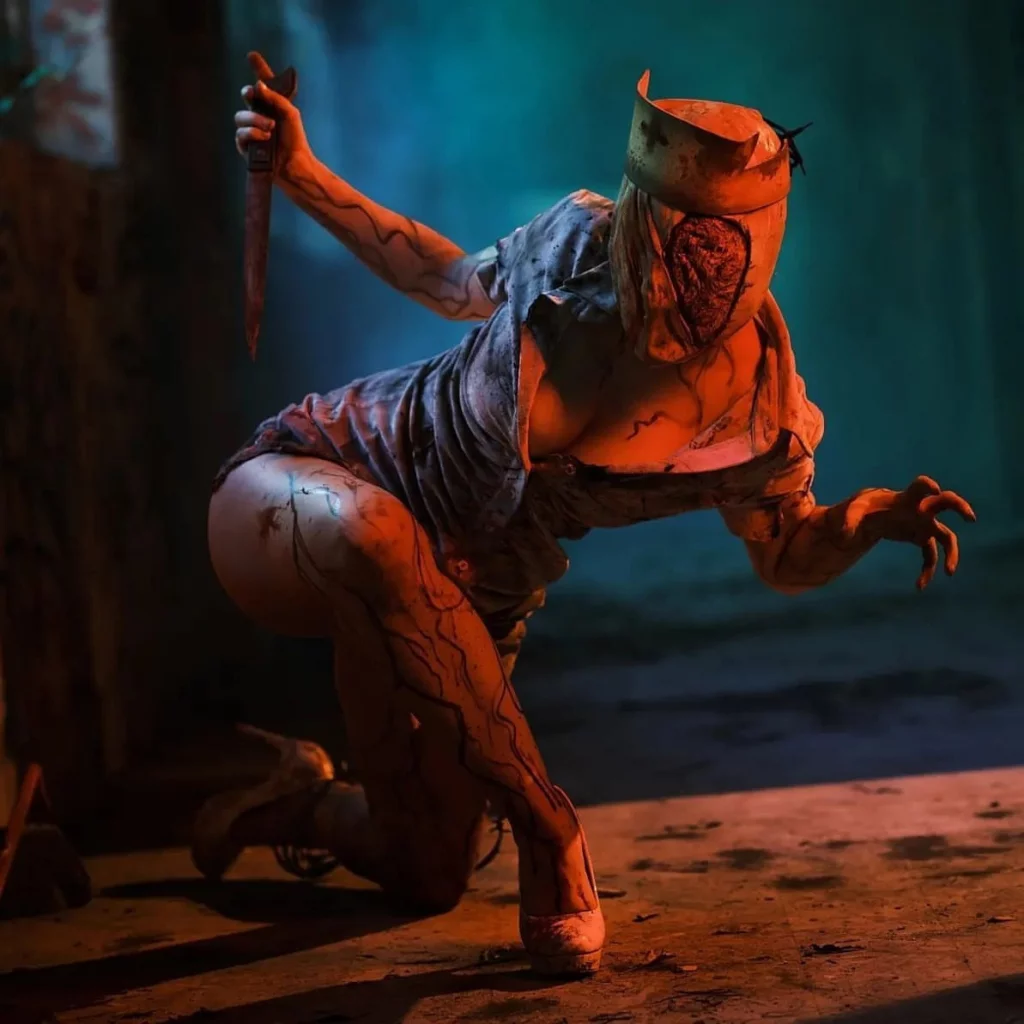 Косплей Pyramidhead и Nurse из Silent Hill 2 от Multifluffyness и Liensue 7