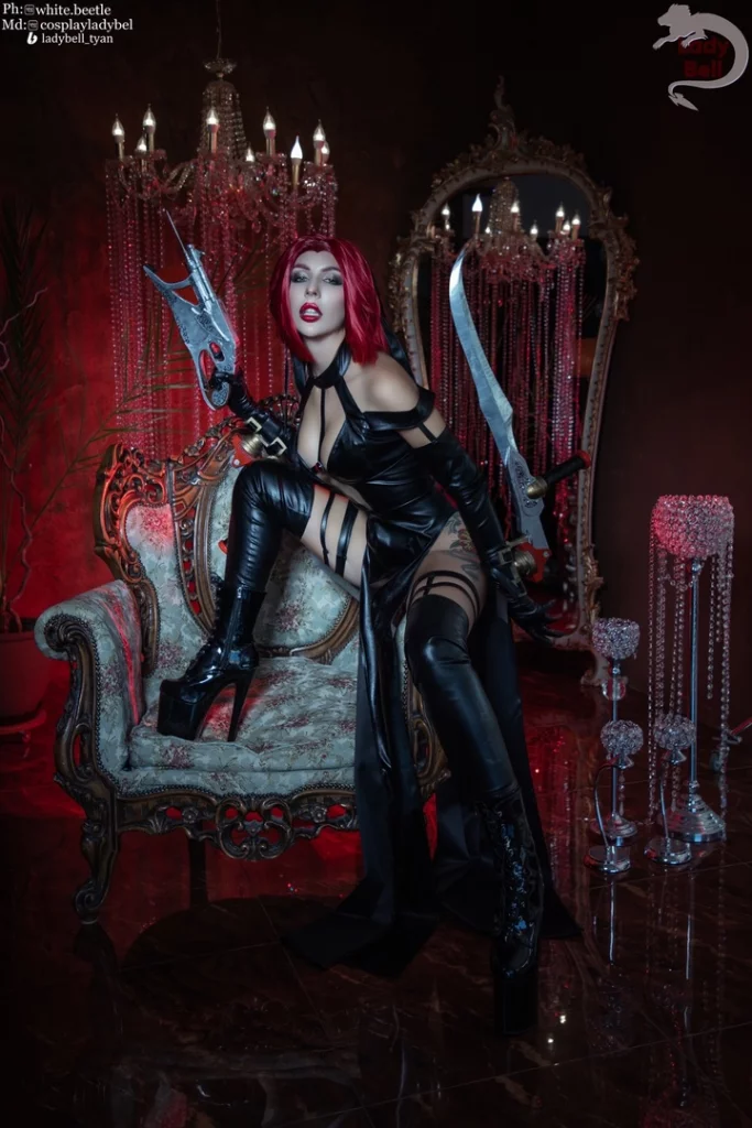 Косплей вампирши кровавой Rayne из собственно Bloodrayne 2 от Ladybell 8