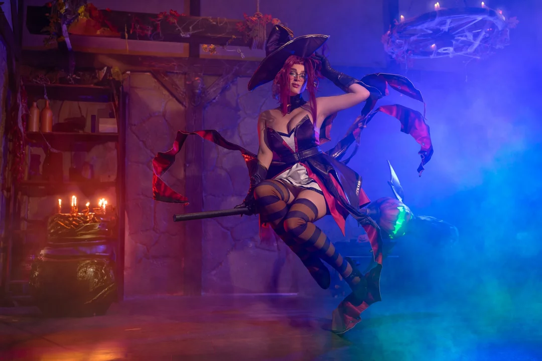 Косплей духа воздушной стихии Janna в скине Bewitching Janna из League Of Legends от Shadory 3