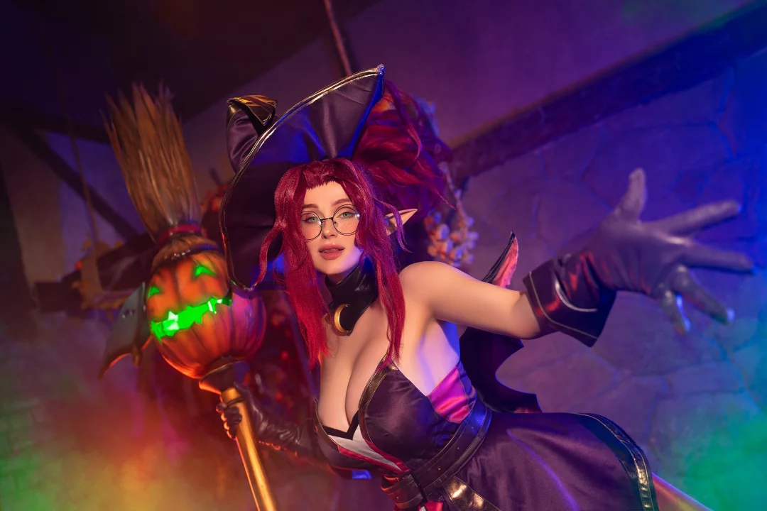 Косплей духа воздушной стихии Janna в скине Bewitching Janna из League Of Legends от Shadory 5