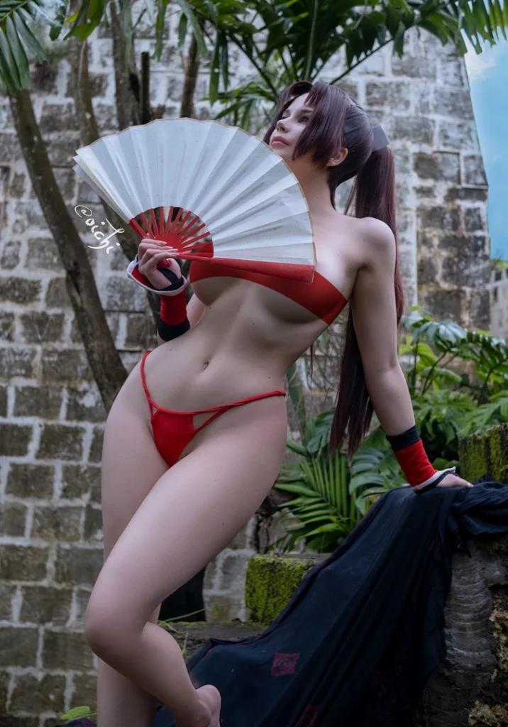 Косплей Mai Shiranui из файтингов King Of Fighters от Oichi Chan 9