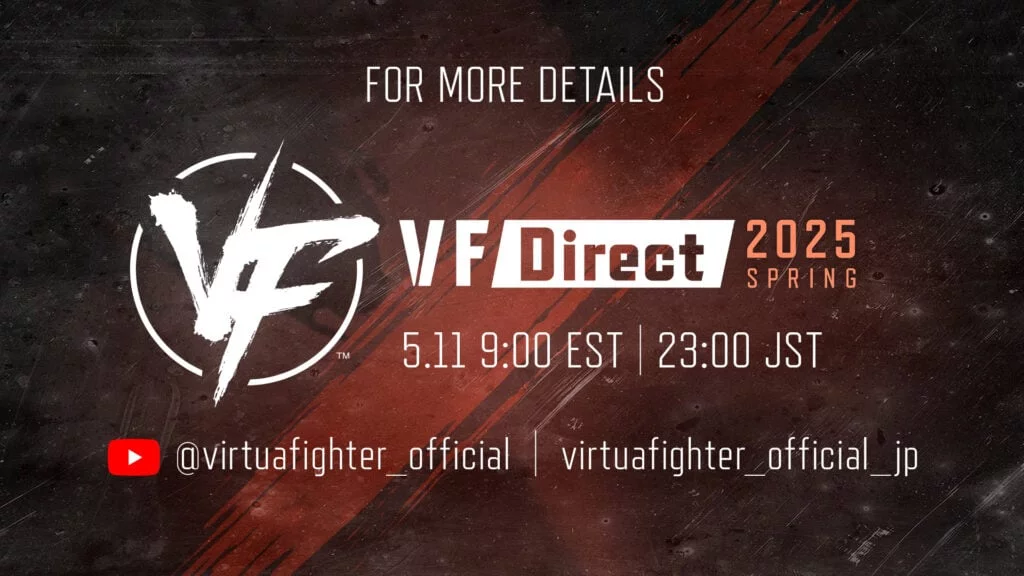 Sega анонсировала весеннюю трансляцию Virtua Fighter Direct 2025