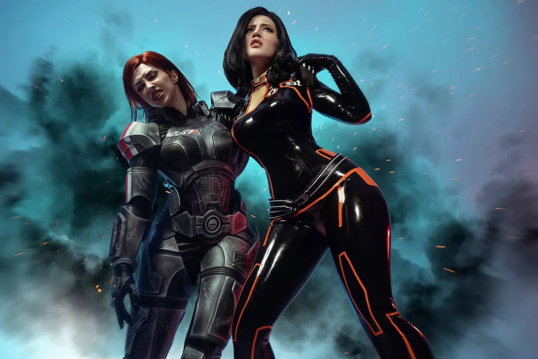 Косплей Jane Shepard и Miranda Lawson из Mass Effect от Lady Melamori и Lada Lyumos