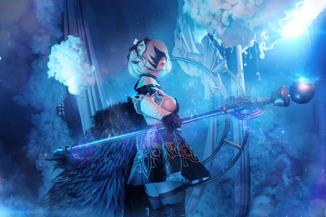 Косплей 2B из Nier Automata от AGflower Cosplay