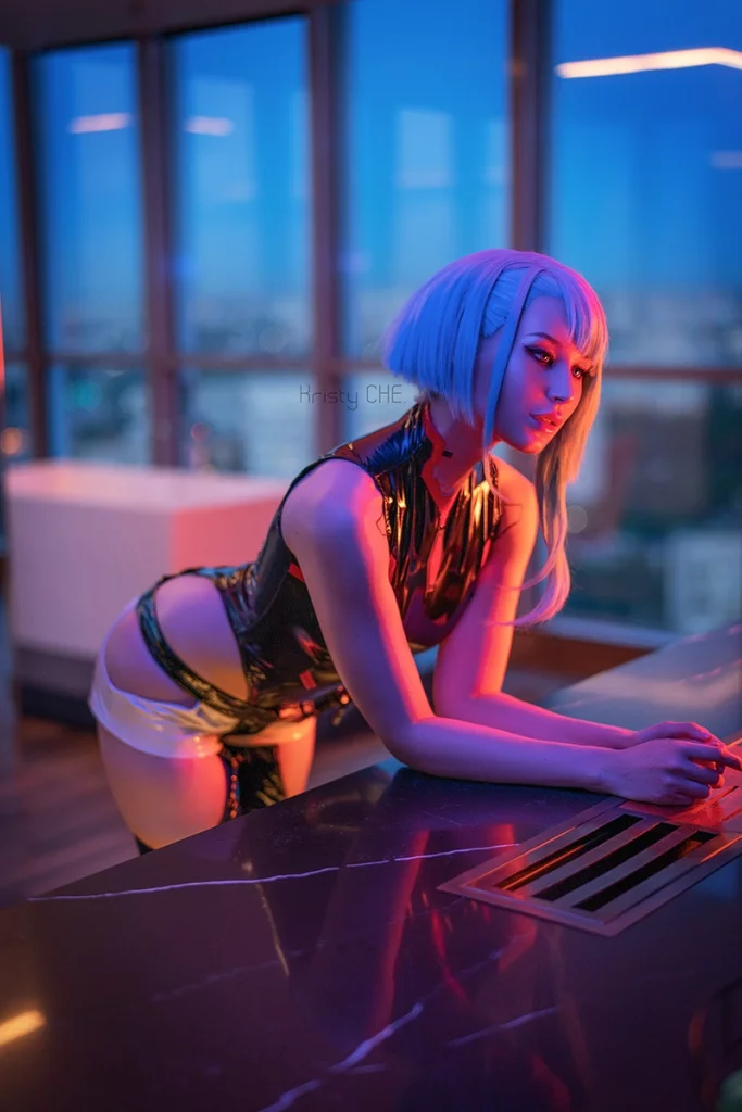 Косплей Lucyna Kushinada из Cyberpunk Edgerunners от Kristy Che